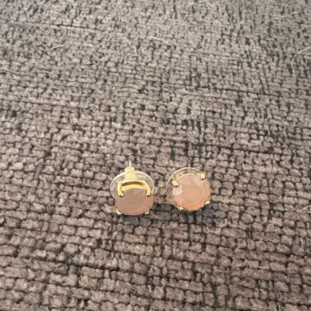 Kate Spade Pale Pink Gumdrop Stud Earrings - Picture 2 of 4